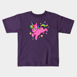 Magical Rainbow Unicorn Kids T-Shirt